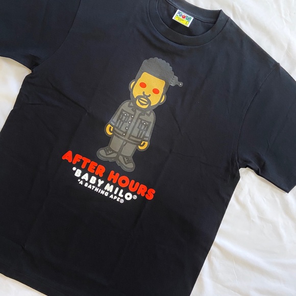The Weeknd BAPE Baby MILO After Hours Shirt - Picture 4 of 10